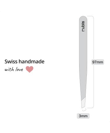 Rubis Gold Tweezers - Precision Eyebrow Plucking | Professional Fine & Pointed Sloping Tips for Hair Removal - International Shipping - Buy Online on SooperMarket.com