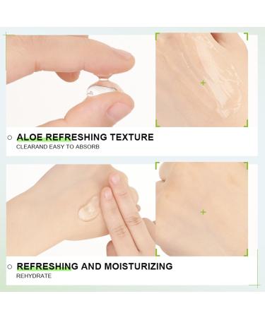 Aloe Vera Gel for Face Aloe Vera Moisturiser - Fast-Absorbing Deeply Hydrates Pure Aloe Vera Gel - After Sun Body Moisturisers Aloe Vera Cream for Deeply & Rapidly Soothing After Sun Care Gel - Buy Online on SooperMarket.com