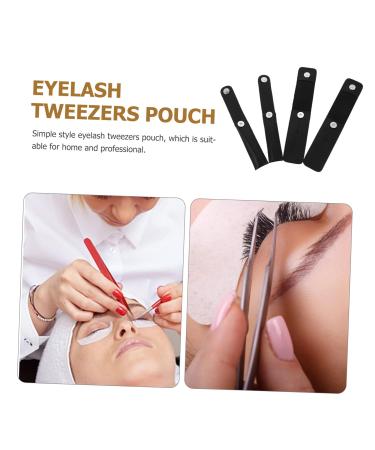 Stahad 4-Piece Storage Bag for Tweezers | Beauty Tools Organizer | Makeup Container & Etui Tool for Eyelashes | 22x4x0.8cm Black - Buy Online on SooperMarket.com