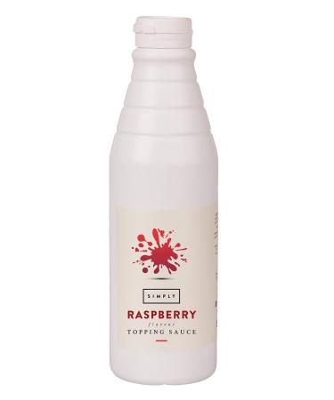 Simply Raspberry Topping Sauce Dairy Free Ready to Use Dessert Sauce for Ice Cream Waffles Pancakes Coffee & Milkshakes (1 kg) Raspberry 1 kg (Pack of 1)