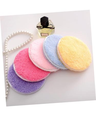 5pcs Round Cleansing Pads Puff Cosmetics Pad Girl Cosmetic Tool Woman Makeup Accessory Face Washing Pad Small Makeup Pad Makeup Tool Girl Makeup Pad Simple Rounded Makeup Pad/2071 12x12cm - Buy Online on SooperMarket.com