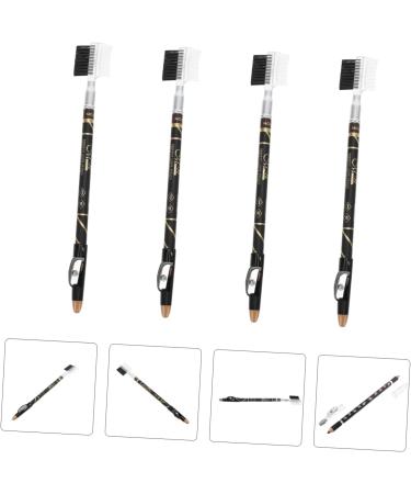 Healvian 20 Pcs Two-in-one Eyebrow Pencil Eyebrow Liner Eyebrow Cosmetics Brow Drawing Pens Brown Wooden - Buy Online on SooperMarket.com