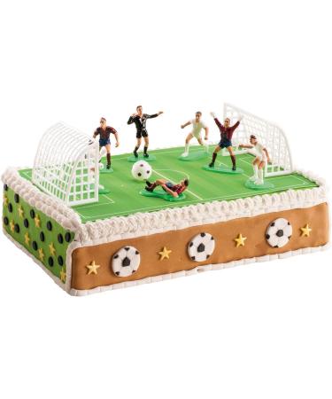 Dekora Football Cake Toppers Birthday Cake Decoration Football and Sport Themed Cake 7 Figures 2 Goals and 1 Ball - Buy Online on SooperMarket.com