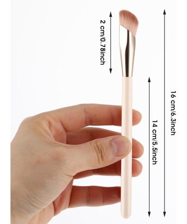Gjinxi Angled Flat Concealer Brush Under Eye Concealer Brush Mini-sloped Concealer Brush Dense Synthetic Contour Brush Foundation Brush Face Brush Concealer Brushs Make Up Brushes - Buy Online on SooperMarket.com