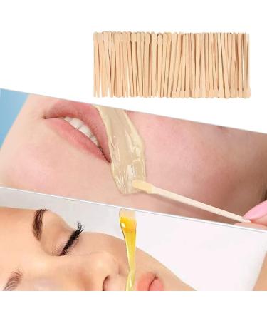 600 Small Wax Trowels & Wooden Sticks Set for Hair Removal | Facial Eyebrow Waxing Spatula Kit for Smooth Skin - Buy Online on SooperMarket.com