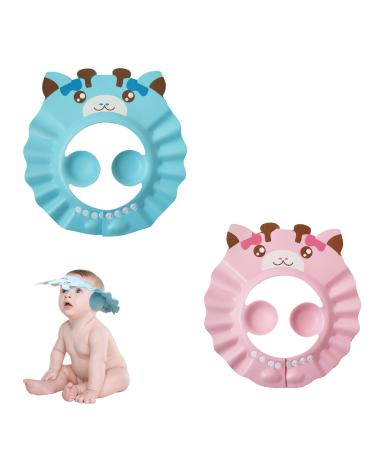 2 PCs shower hood children adjustable hair washing child protection children's hair washing protection hair washing child protection baby shower hood silicone protective cap for protecting the ears and eyes of the baby