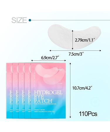 C. ARTIST 100% Natural Under Eye Gel Pads - 110 Pairs | Collagen & Aloe Vera Hydrogel Eye Patches for Eyelash Extensions - Buy Online on SooperMarket.com
