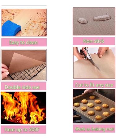 LokiLux 4-Pack 16x24 PTFE Teflon Heat Press Sheets - Non-Stick & Heat Resistant Craft Mat for Baking/Grill - White - Buy Online on SooperMarket.com