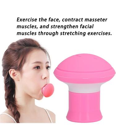 Yosoo Skin Firming V Shape Exerciser - Silica Gel Jaw Exerciser for Nasolabial Folds - Pink - Buy Online on SooperMarket.com