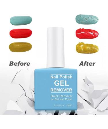 Gel Nail Polish Remover - Safe & Easy Quick Gel Polish Remover For UV Plastic Acrylic Natural Nails etc 2-3 Min Time-Saving And Hassle-Free Non-Irritating Gel Remover Nail Varnish Remover - Buy Online on SooperMarket.com