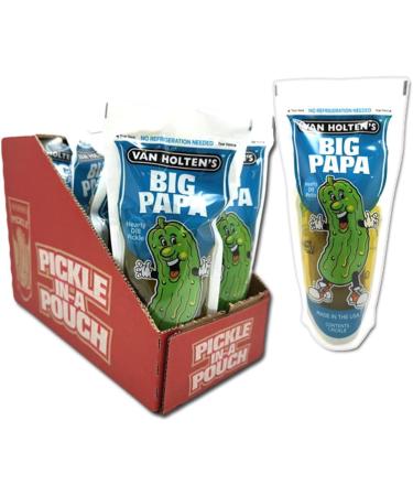 Van Holten's American Pickles (2 Pack) JUMBO HOT & BIG PAPA - Variety Pickle-In-A-Pouch Gift Hamper - Crunchy Sour & Flavorful Pickles - Authentic American Snack - Hearty Dill Pickle Hot & Spicy - Buy Online on SooperMarket.com