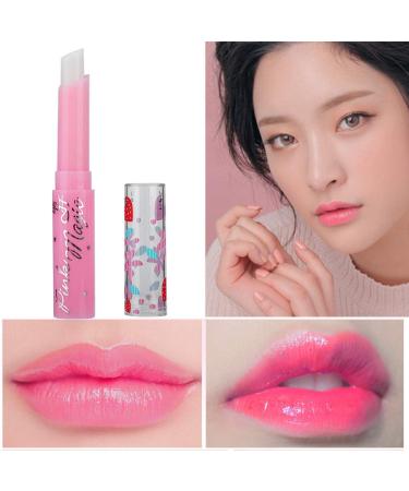 Buy Strawberry Color Changing Lip Balm | Waterproof Moisturizing Lip Gloss - Magic Temperature Reaction - Buy Online on SooperMarket.com