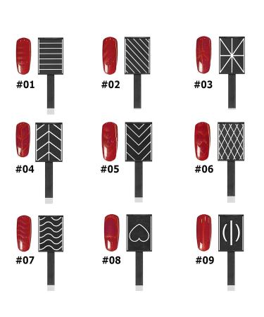 15PCS Cat Eye Gel Polish Magnet Nail Art Tool Set - Flower Design Pens, Strong Magnet Stick for DIY Nail Salon at Home - Buy Online on SooperMarket.com