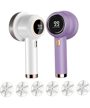 Electric Lint Remover - 3-Speed Fabric Shaver with LED Display | Portable Debobbler 6 Cutter Leaves & 3 Replacement Cutters - Ideal for Clothes Care - Buy Online on SooperMarket.com