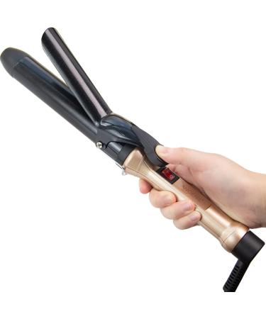 ANGENIL 1.25" Curling Iron Wand - Tourmaline Ceramic Dual Voltage Fast Heat-Up One-Step Styling Tool for All Hair Types - Gold - Buy Online on SooperMarket.com