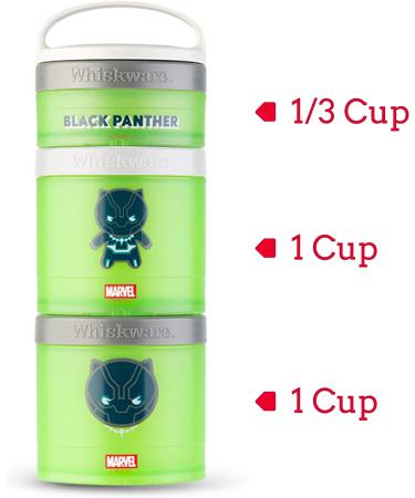 Whiskware Captain America Snack Cups for Kids | 3 Stackable Containers for School and Travel - Buy Online on SooperMarket.com