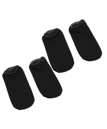 2 Pairs Deep Moisturizing Gel Socks for Rough Cracked and Dry Skin Gel Lined Foot Moisturizing Socks Black