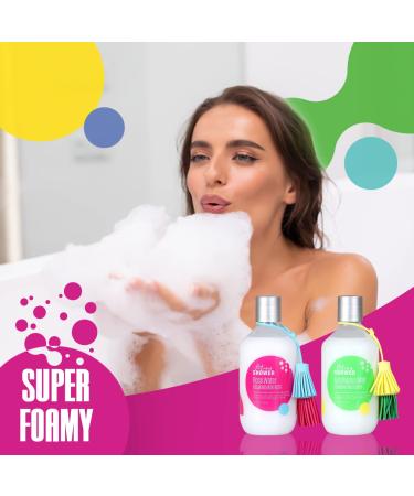 Autumn Shower Epsom Salt Bubble Bath Set - Rose Water & Eucalyptus Mint - 26 Fl Oz (2 Pack) - Buy Online on SooperMarket.com