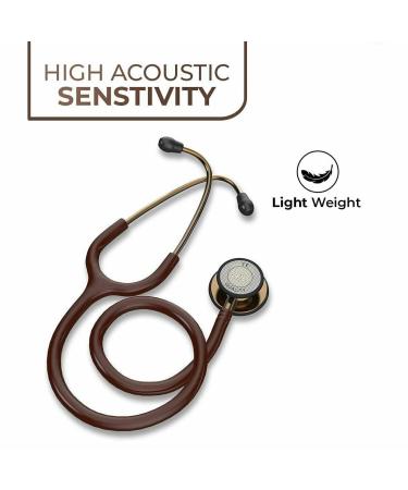 Saini MEDICOS Cardio 3 Monitoring Stethoscope - Copper Finish Chocolate Tube | International Shipping Available - Buy Online on SooperMarket.com