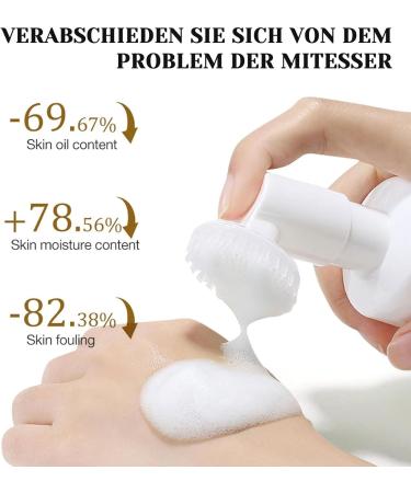 Shefave Rice Cleansing Foam Natural Cosmetics Facial Cleansing for Deep Pore Cleansing for Normal and Combination Skin Care Foam Against Blemished Skin on the Face - Buy Online on SooperMarket.com
