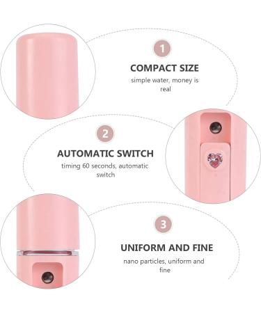 Baluue 1pc Humidifier Face Steamer Mini USB Mini Face Steamer Handheld Spray Device Makeup Device Abs Pink 11.5X3CM - Buy Online on SooperMarket.com