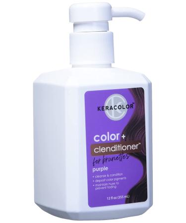 Keracolor Clenditioner for Brunettes - Purple 12 Fl. Oz. - Cruelty-Free Semi-Permanent Hair Color - Buy Online on SooperMarket.com