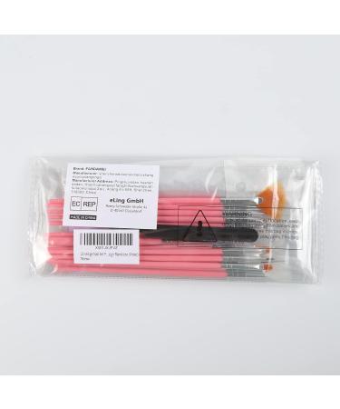 Fandamei 22-Part Nail Art Brush Set - 15 Nail Brushes 5 Dotting Pens Sponge Brushes & Tweezers for Perfect Nail Design | International Shipping - Buy Online on SooperMarket.com