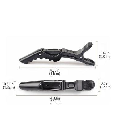 Yueci 5-Piece Crocodile Hair Clips - Professional Plastic Styling Clamps for Hairdressers & Salon Use - Buy Online on SooperMarket.com