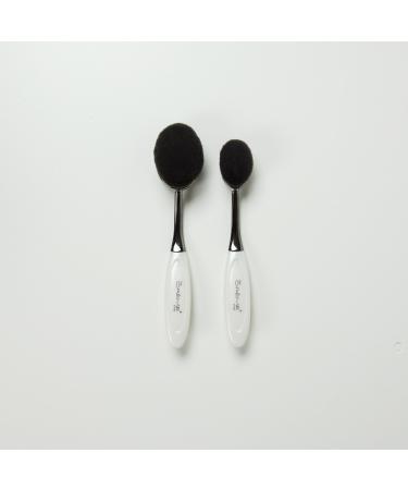 The Cr me Shop Korean Cosmetics Beauty Makeup Defining easy-to-use - OMG White(Foundation/Powder & Contour/Concealer Brush Set)