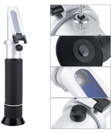 0-100% Salinity Refractometer Handheld Salinometer Sea Water Salt Concentration Tester Meter with Automatic Temperature Compensation for Seawater and Marine Fishkeeping Aquarium - Buy Online on SooperMarket.com