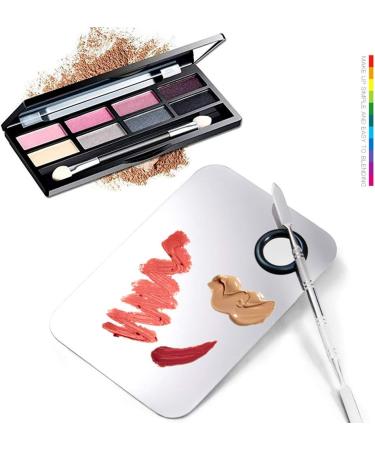 Ckanday 2 SPACK Professional Makeup Palette & Stainless Steel Cosmetic Spatula Set - Mix Foundation Effortlessly - Buy Online on SooperMarket.com