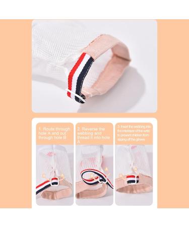 Buy Baby Anti-Sucking Gloves - Soft Mesh Silicone Breathable Protection for Toddlers | Stop Thumb Sucking & Finger Sobering - International Shipping Available - Buy Online on SooperMarket.com