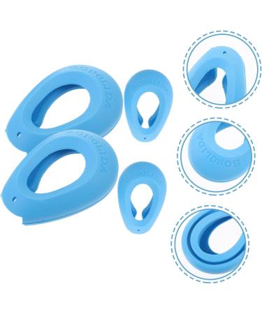 COOLHIYA 2 Pairs Hair dye Ear caps Heat Protection Hair Dyeing Supplies Ear caps for Hair dye Hair dye Ear Cover Hair Coloring Ear Cover Ear Muffs Silica Gel tab Accessories Men and Women Blue 7.5x5cm - Buy Online on SooperMarket.com