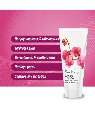 Aroma Magic Turmeric Cleanser for Combination Skin - 100g | Soothing & Gentle International Shipping - Buy Online on SooperMarket.com