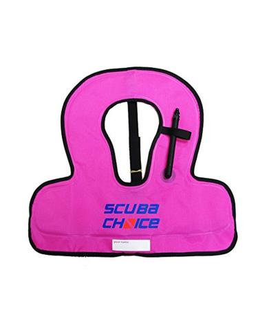 Scuba Choice Kid's Snorkel Vest with Name Box, Purple