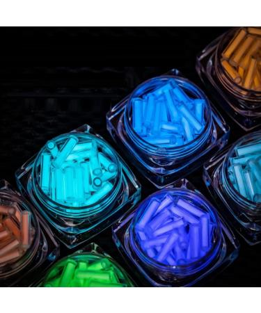 Sharamado 8Pcs Glass Luminous Vial 2 * 6mm - Glow in The Dark Tubes - Rare Earth Materials - EDC Players - DIY Accessories & Decor - Buy Online on SooperMarket.com