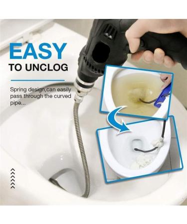 Spring Pipe Dredging Tools | Ultimate Drain Cleaner for Clogged Sinks Basins & Toilets International Shipping Available - Buy Online on SooperMarket.com