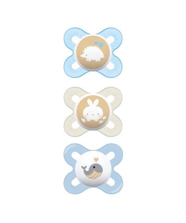 MAM Start Newborn Girl Pacifiers  Best for Breastfed Babies  Blue 3 Count (Pack of 1) Boy