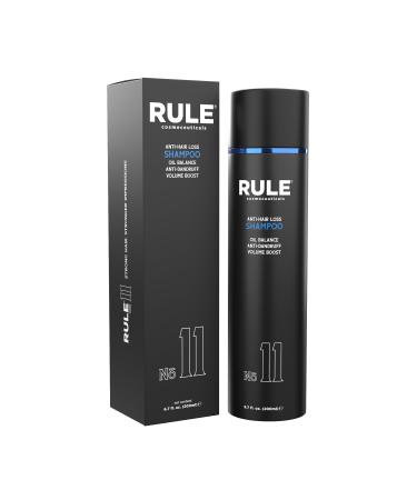 RULE Anti Hair Loss Shampoo & Anti Dandruff Shampoo for Men and Women - Herbal DHT Blocking Shampoo & Dry Scalp Treatment for Thinning Hair Hair Regrowth Itchy Scalp and Hair Thickening 6.7 fl oz
