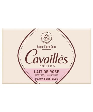 Roge Cavailles Extra Mild Rose Milk Surgras Soap for Sensitive Skin 150g