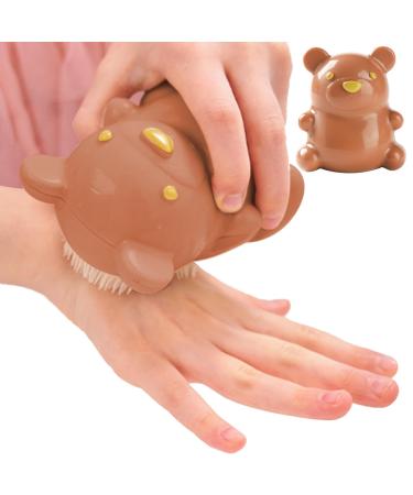 Teksome Kids Nail Brush Nails Toes Cleaning Brush Easy To Grasp Gentle Bristles Nail Brush For Cleaning Fingernails Men And Women Brown
