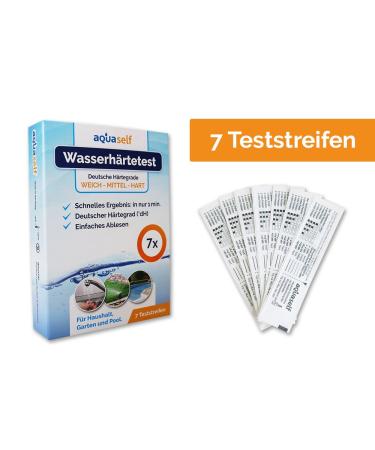 Water Hardness Test Strips - 7 Pack Measure Soft to Hard Water Made in Germany - Accurate DH Testing for International Shipping - Buy Online on SooperMarket.com