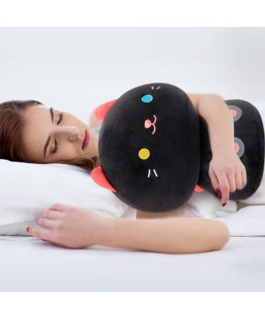 Mewaii 14'' Soft Black Cat Mushroom Plushie Stuffed Animal Pillow Toy | 14 Inch Squishy Plush - Buy Online on SooperMarket.com
