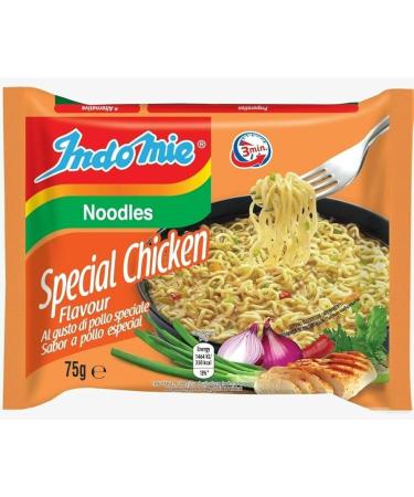 Indomie Noodles Special Chicken 75g (Pack of 10) | Authentic Indonesian Instant Noodles | Quick and Easy | Ready to Serve in Minutes
