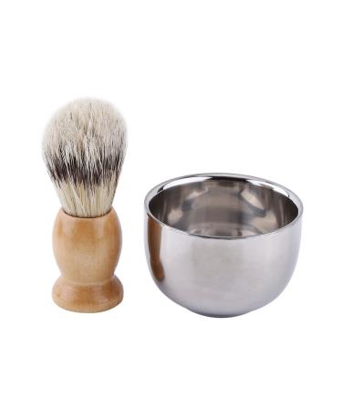 Classic Shaving Set for Men | Black Razor Holder Nylon Brush & Stainless Steel Bowl | Double-Sided Safety Razor | Luxury Grooming Kit - Buy Online on SooperMarket.com