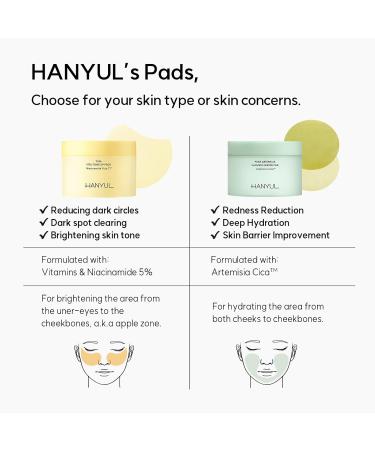 HANYUL Pure Artemisia Calming Toner Pads - Deep Moisturizing Quick Soothing Facial Pads for Redness Relief | Cica & Herb Extracts | Korean Pre-Makeup Skin Care - 60 Sheets 5.74 Fl Oz - Buy Online on SooperMarket.com