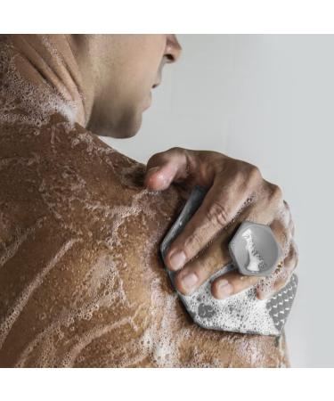Tooletries Body Scrubber - Exfoliating & Deep Cleaning Silicone Bathroom Accessory - Grey - Buy Online on SooperMarket.com