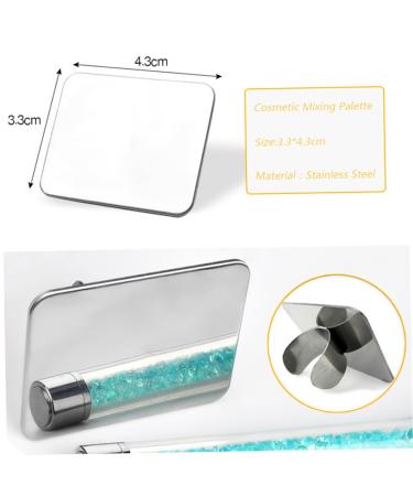 1PC Stainless Steel Nail Art Palette Ring - Mini Polish Holder for Creative Nail Designs - Buy Online on SooperMarket.com