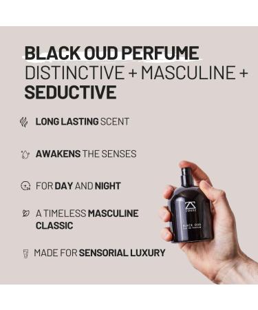 Black Oud Eau De Parfum - Luxury Oud Perfume for Men with Black Oud Wood Oil - Oud Fragrance with Sandalwood Cedarwood & Patchouli Scent Gift for Men 1.7 Fl Oz (Pack of 1) Black Oud - Buy Online on SooperMarket.com