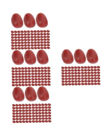 Amosfun 4pcs Artificial Red Beans Walnut Pvc Soybean Redx4pcs 1x0.6cmx4pcs